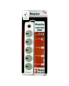 Huntkey Power Extension 3M Cable, 5 Sockets