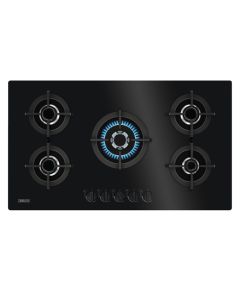 Zanussi Built In ZGO98520BA Gas On Glass Hob