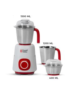 Russell Hobbs 550W Mixer Grinder Power with 3 Piece Stainless Steel Jars - MG42504