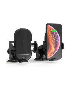 TechSmarter TSDrive Wireless Car Charger with Dual USB BLack