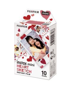 FUJIFILM INSTAX MINI FILM HEART SKETCH