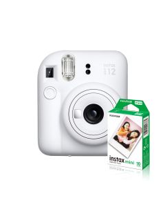 FujiFilm Instax Mini 12 Instant Film Camera-Clay White