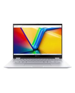 ASUS Vivobook S 14 Flip, TP3402VA-LZ144W, 2024, Convertible Laptop, 14.0-inch, 60Hz, WUXGA Touch Display, Intel Iris Xᵉ Graphics, Intel Core i9-13900H, 16GB RAM, 1TB SSD, Windows 11 Home, Cool Silver